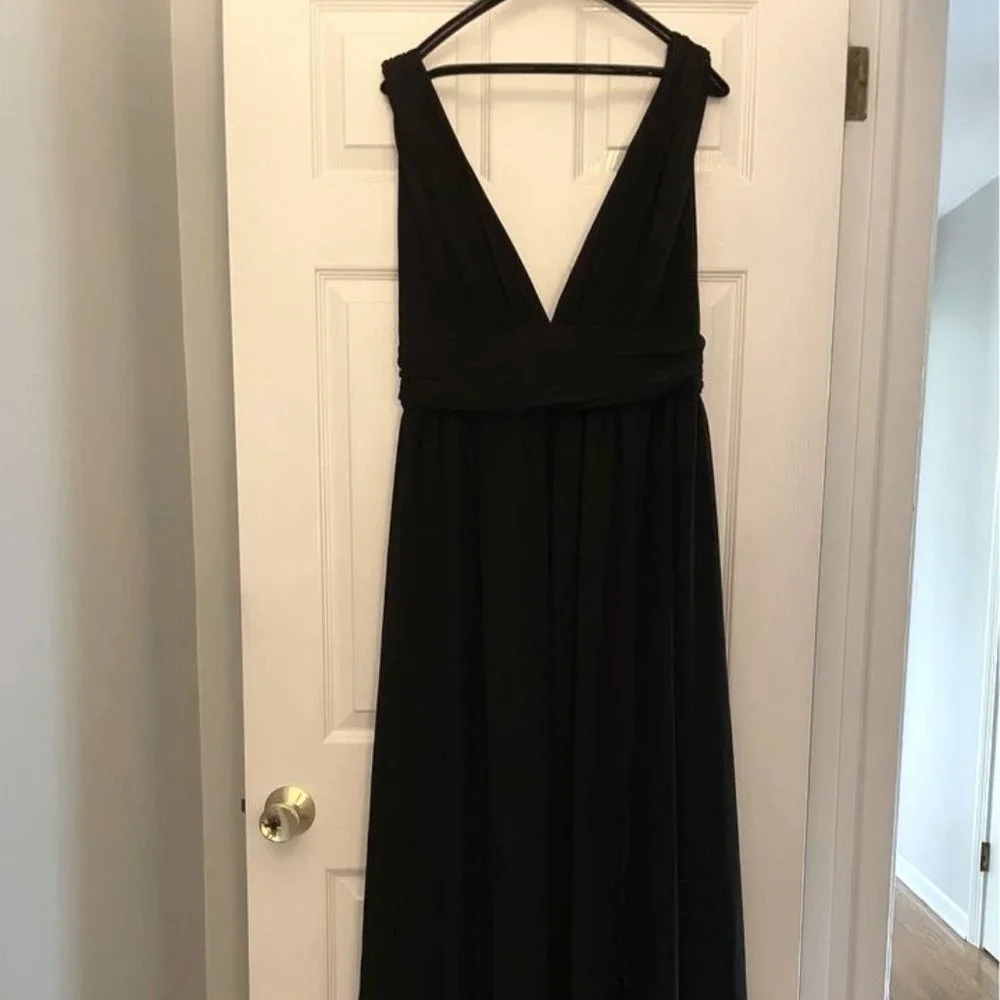 Size XL Black Lulu's Gown/Bridesmaid Dress - Picture 1 of 4